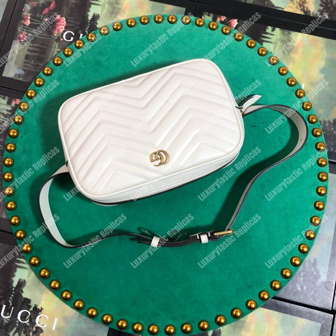 G*u*i gg marmont matelassé leather belt bag pre-fall 2018 white