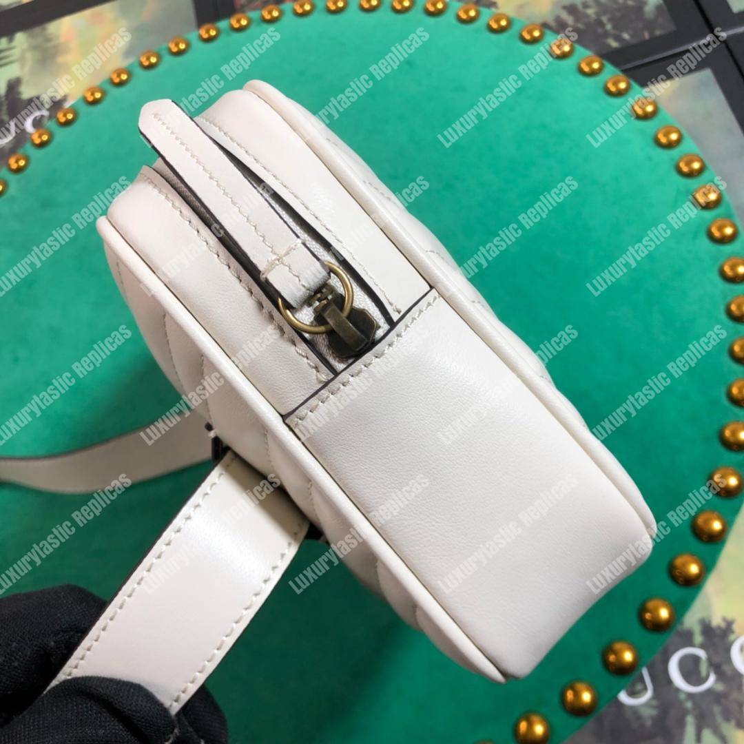 G*u*i gg marmont matelassé leather belt bag pre-fall 2018 white
