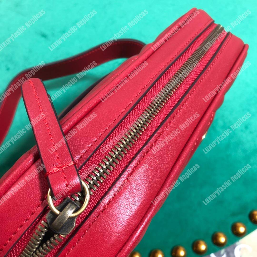 G*u*i gg marmont matelassé leather belt bag pre-fall 2018 red