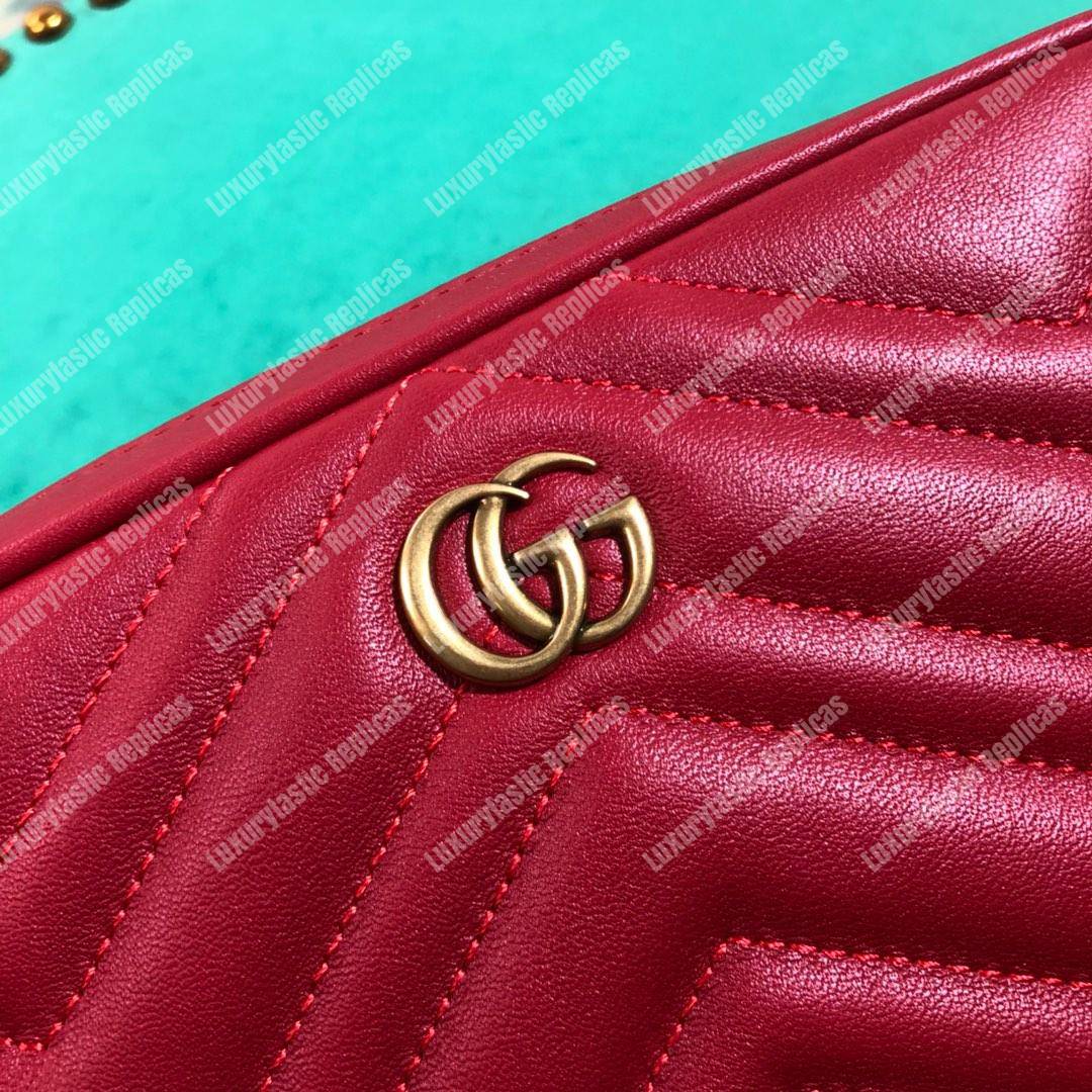 G*u*i gg marmont matelassé leather belt bag pre-fall 2018 red