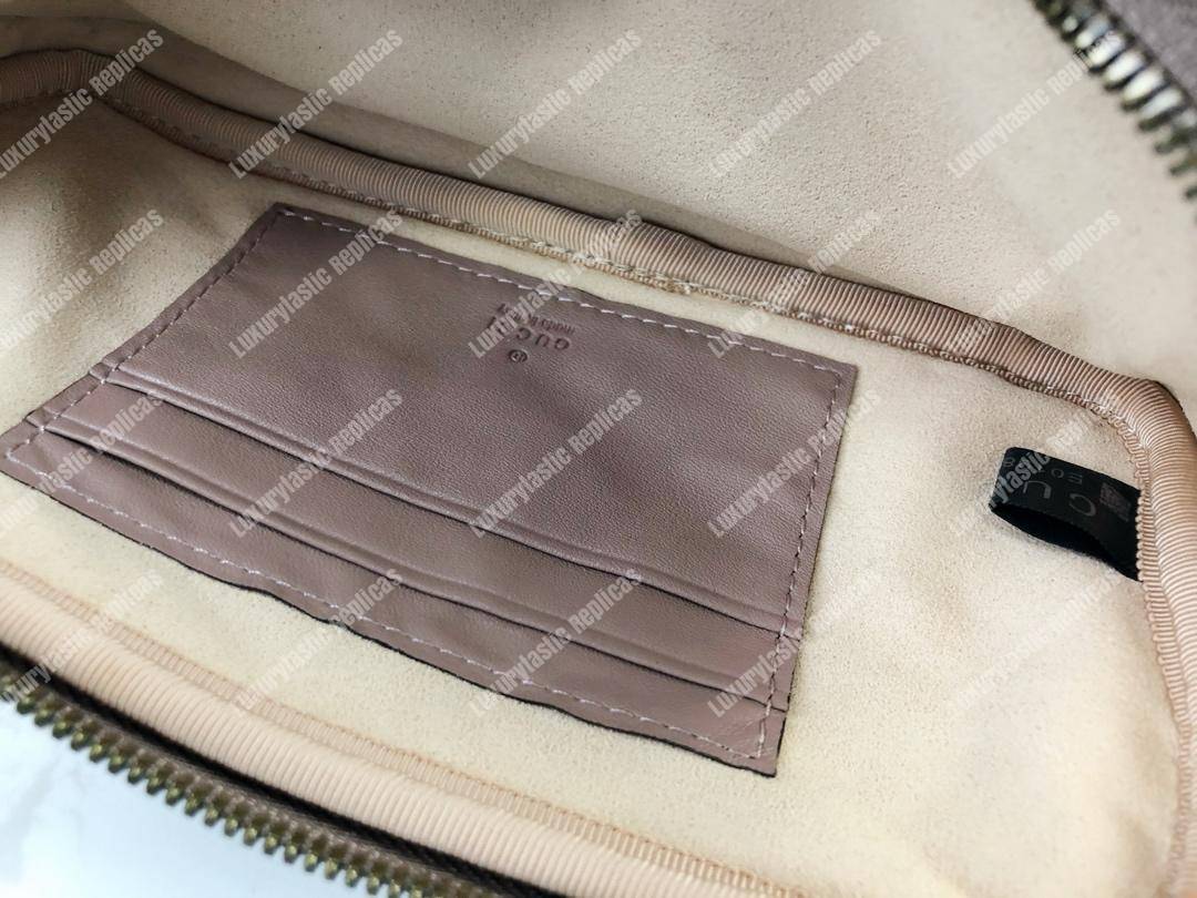 G*u*i gg marmont mini chain bag 3 zips dusty pink