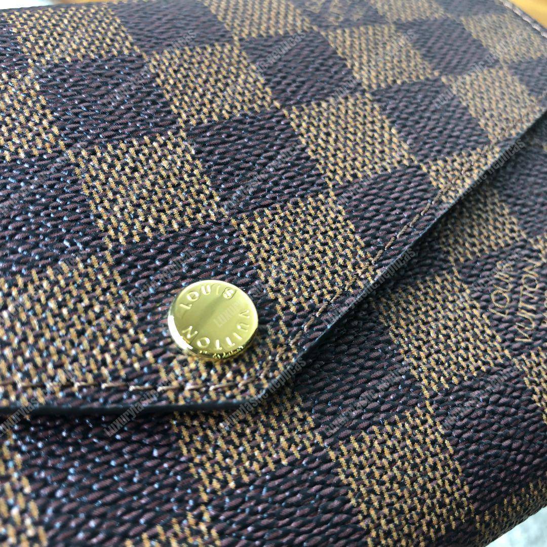 LV Sarah Wallet Damier Ebene Rose Ballerine