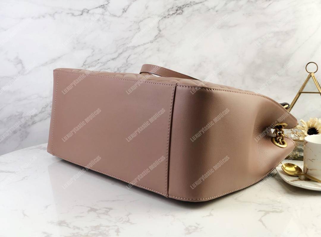 G*u*i gg marmont matelassé shoulder bag dusty pink