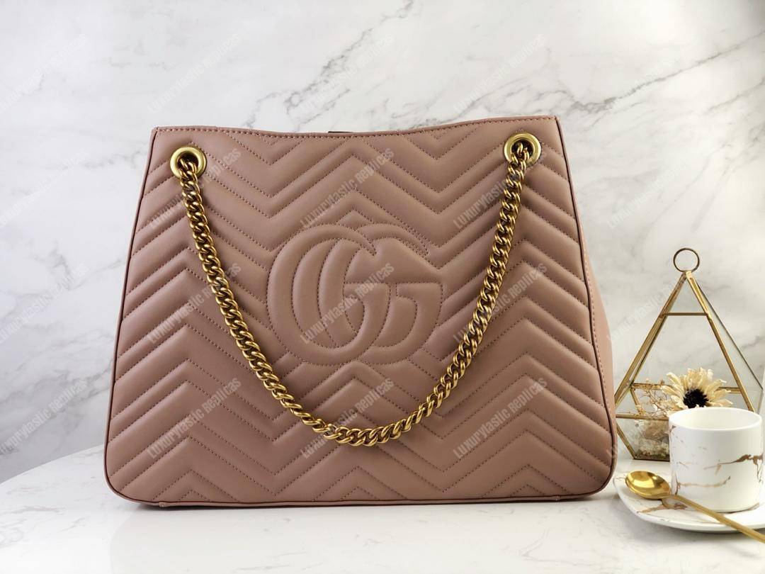 G*u*i gg marmont matelassé shoulder bag dusty pink