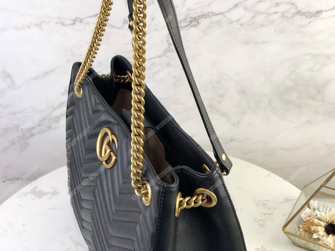 G*u*i gg marmont matelassé shoulder bag black