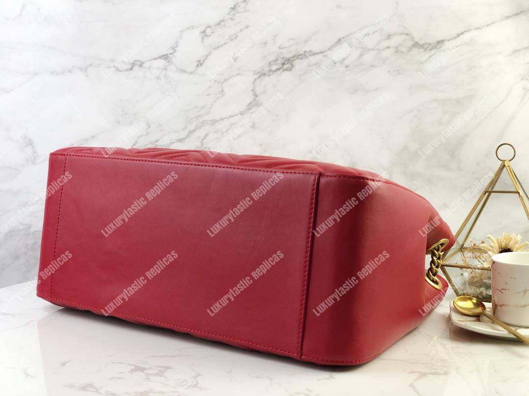 G*u*i gg marmont matelassé shoulder bag red