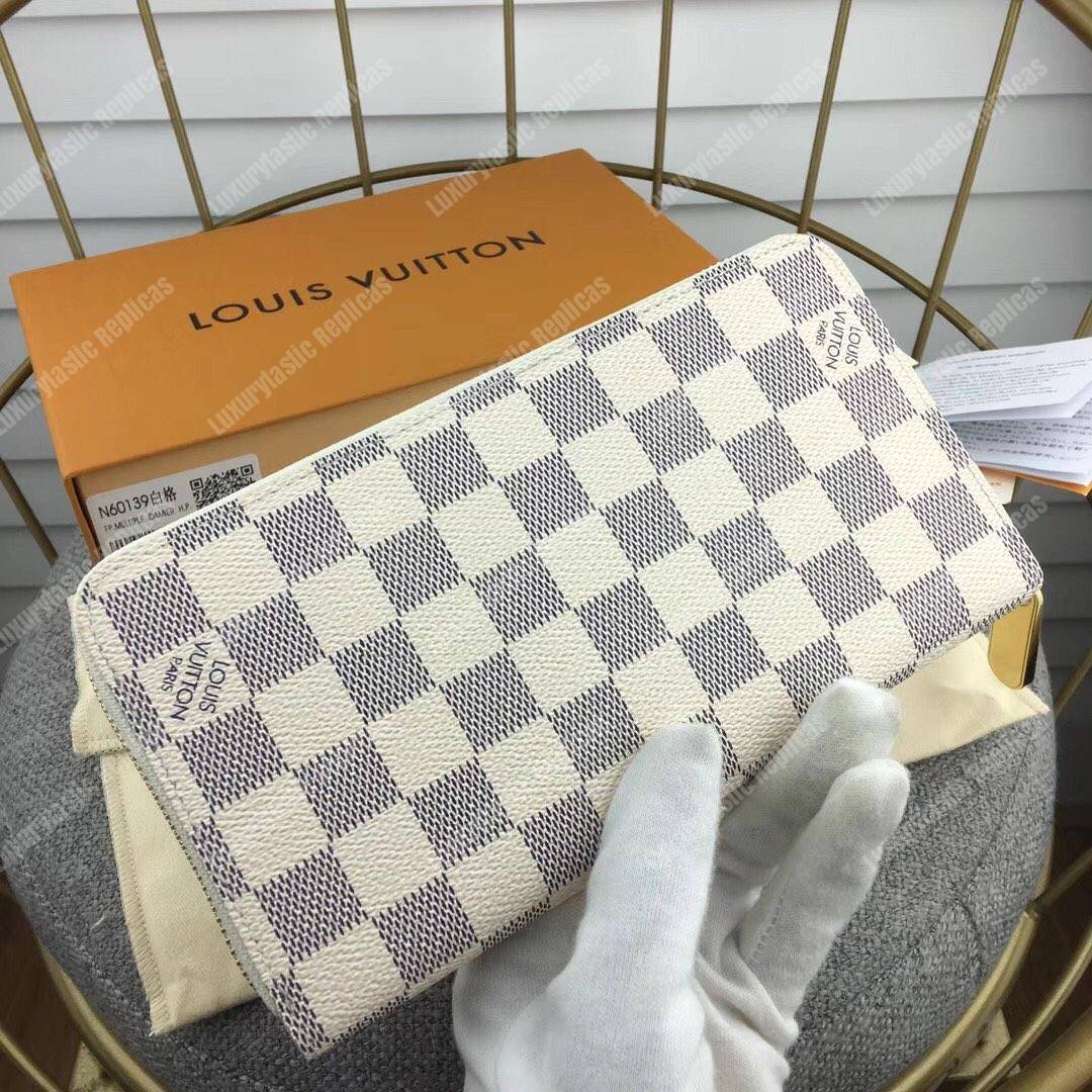 LV Zippy Wallet Damier Azure Bird Print