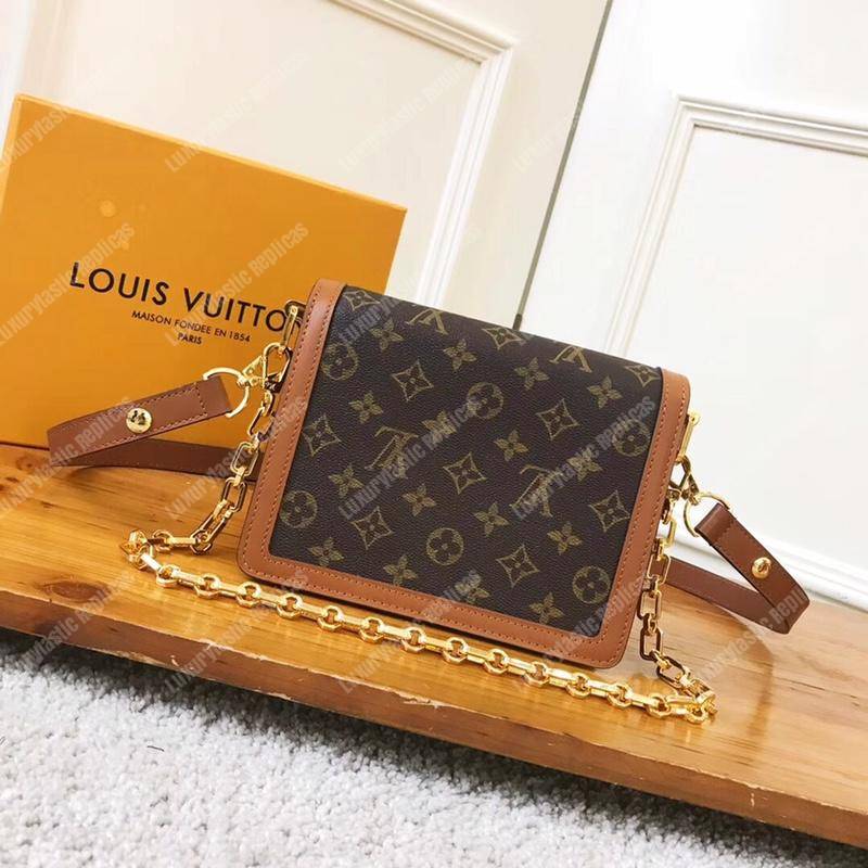 LV Mini Dauphine Monogram Reverse Canvas
