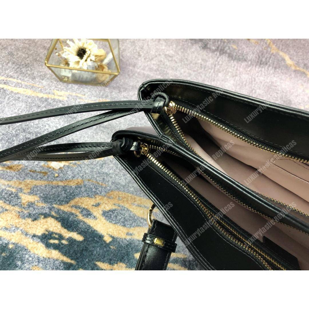 G*u*i arli large top handle bag black