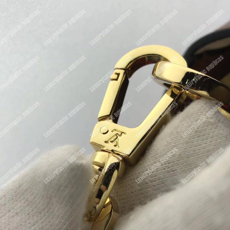 LV Dauphine MM Taurillon Leather Blackberry/Snow