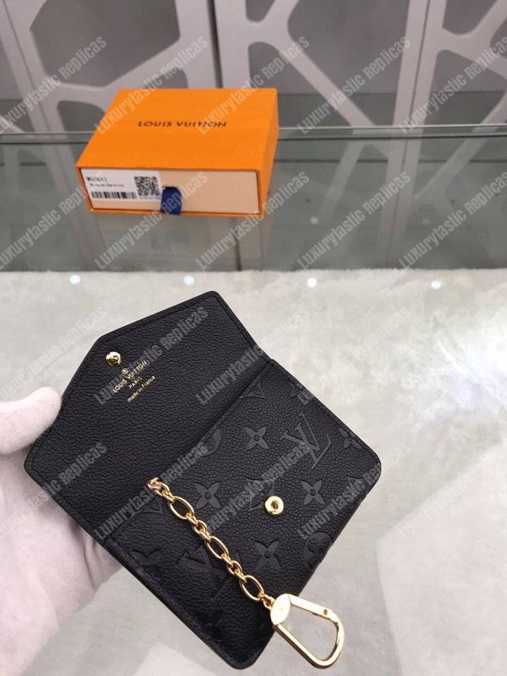 LV Key Pouch Monogram Empreinte Noir