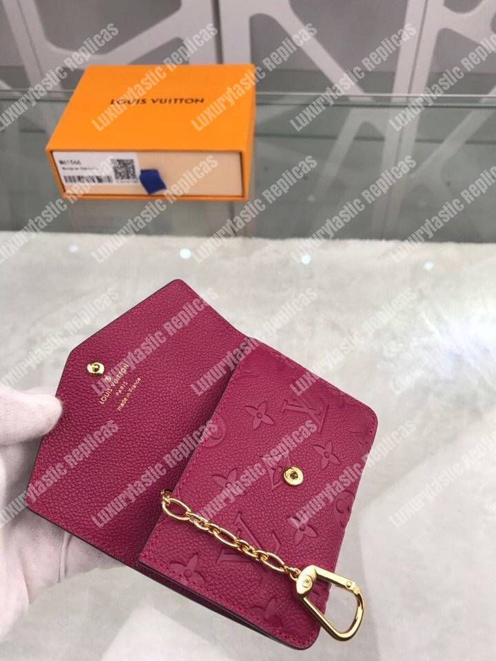LV Key Pouch Monogram Empreinte Aurore