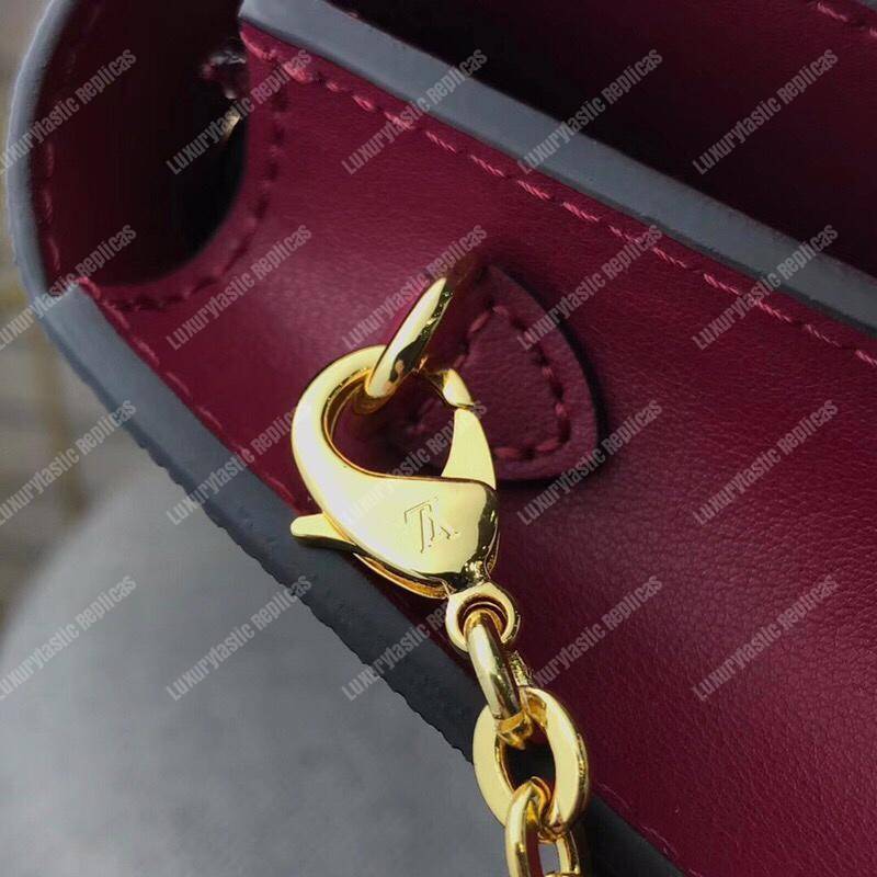 LV Flore Chain Wallet Monogram Fuchsia