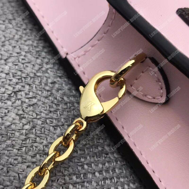 LV Flore Chain Wallet Monogram Rose Ballerine