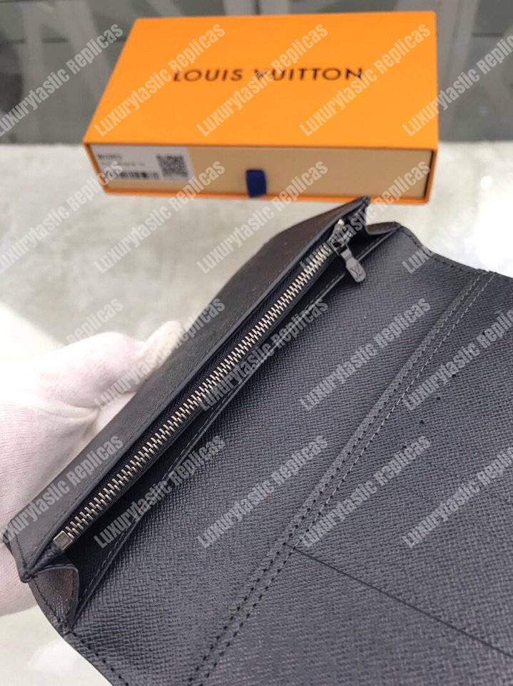 LV Brazza Wallet Monogram Upside Down Canvas Infrarouge Initials