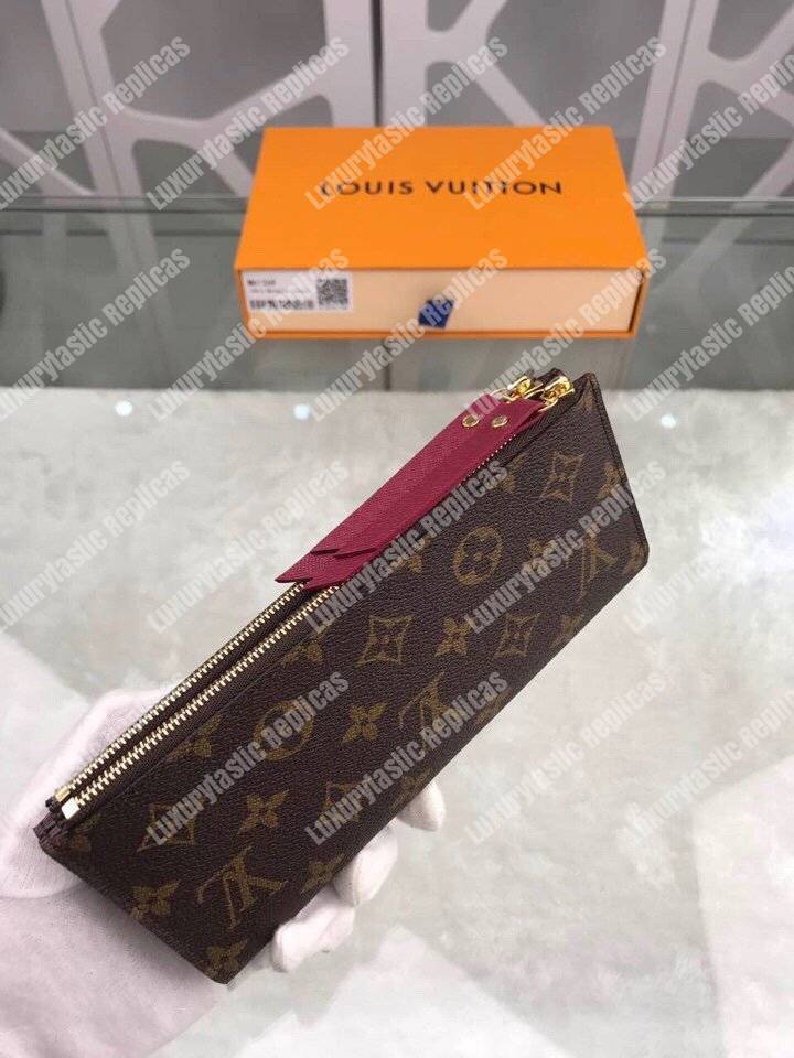 LV Adele Wallet Monogram Canvas Fuchsia