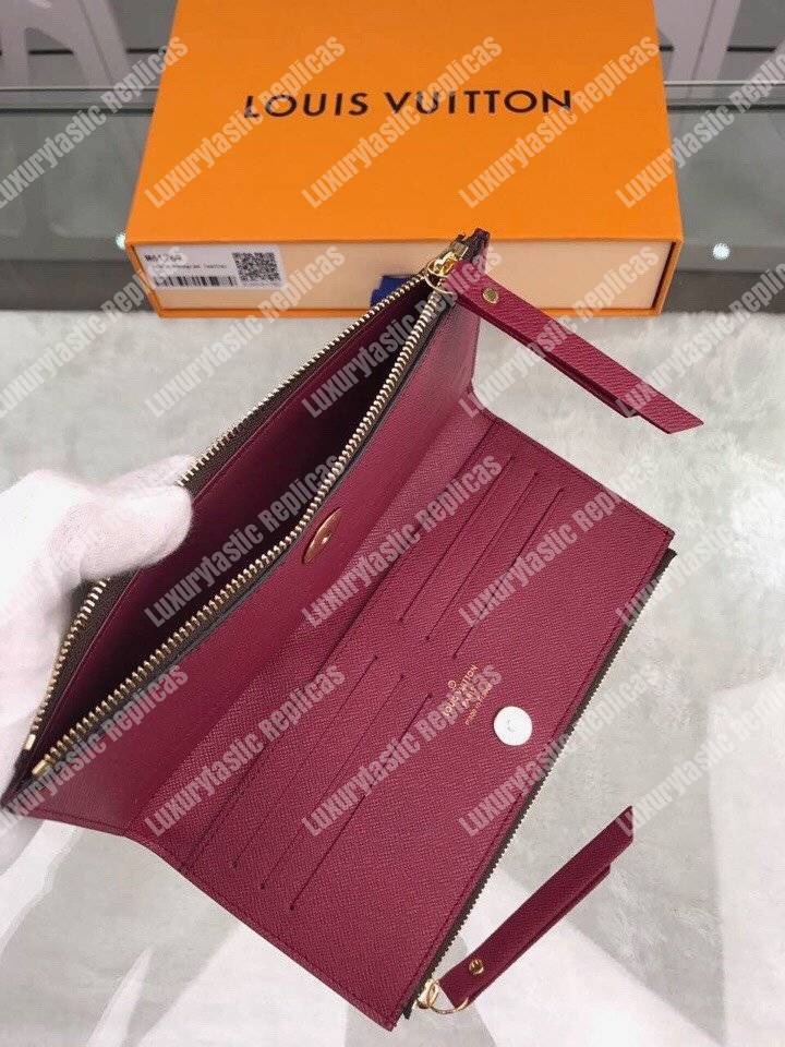 LV Adele Wallet Monogram Canvas Fuchsia