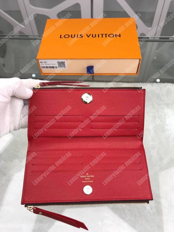 LV Adele Wallet Monogram Canvas Coquelicot