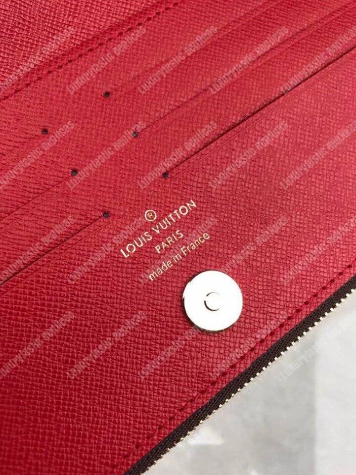 LV Adele Wallet Monogram Canvas Coquelicot