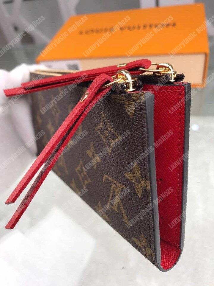 LV Adele Wallet Monogram Canvas Coquelicot
