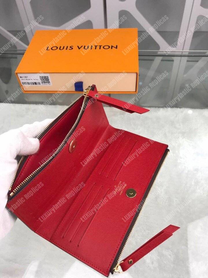 LV Adele Wallet Monogram Canvas Coquelicot