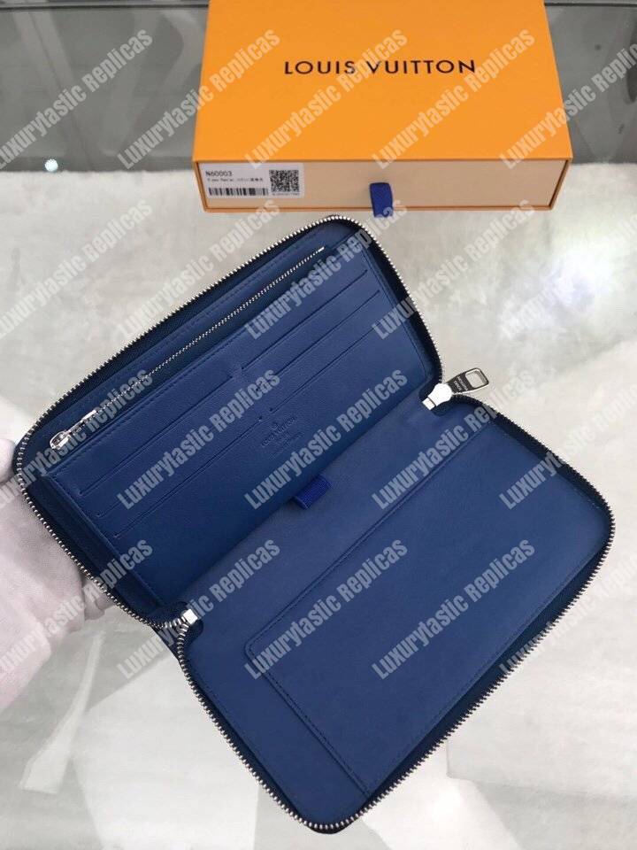 LV Zippy Organizer Damier Infini Leather Bleu Marine