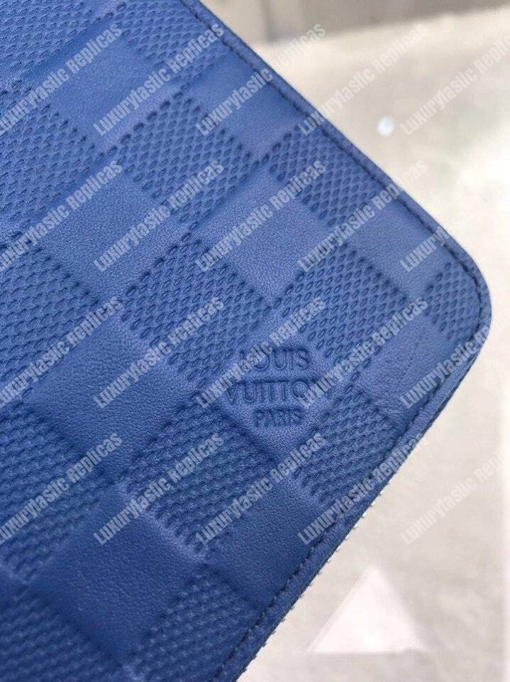 LV Zippy Organizer Damier Infini Leather Bleu Marine