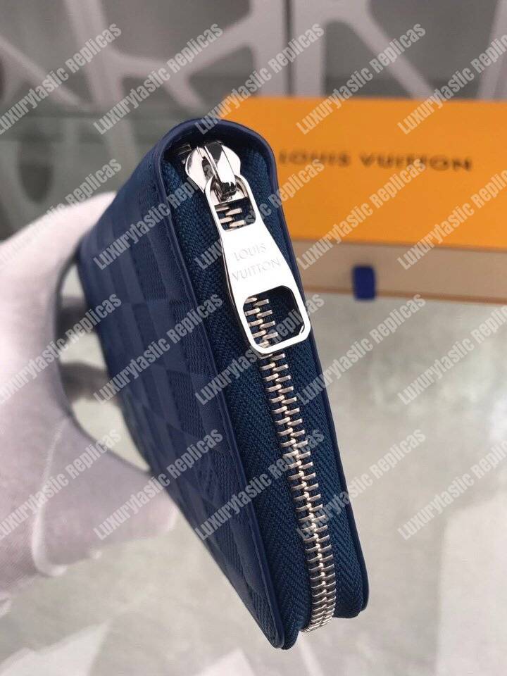LV Zippy Organizer Damier Infini Leather Bleu Marine