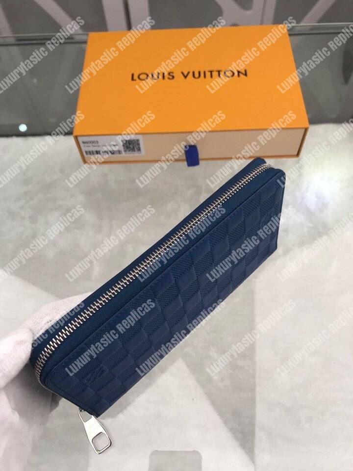 LV Zippy Organizer Damier Infini Leather Bleu Marine