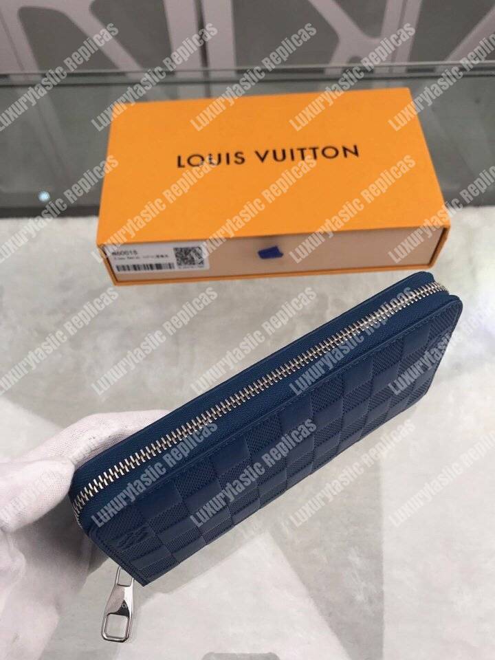 LV Zippy Wallet Damier Infini Leather Bleu Marine