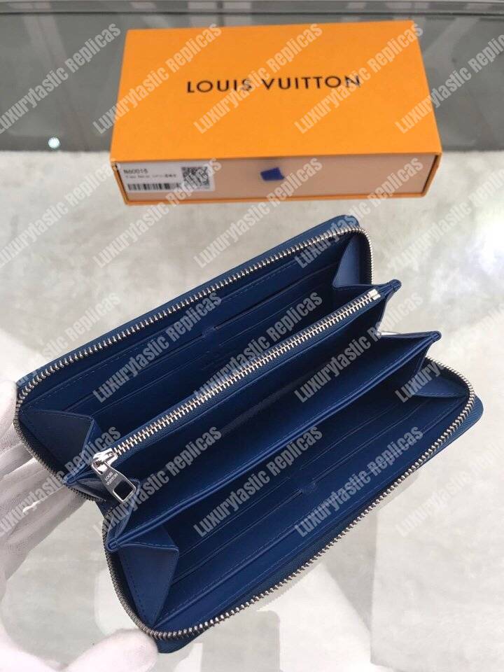 LV Zippy Wallet Damier Infini Leather Bleu Marine