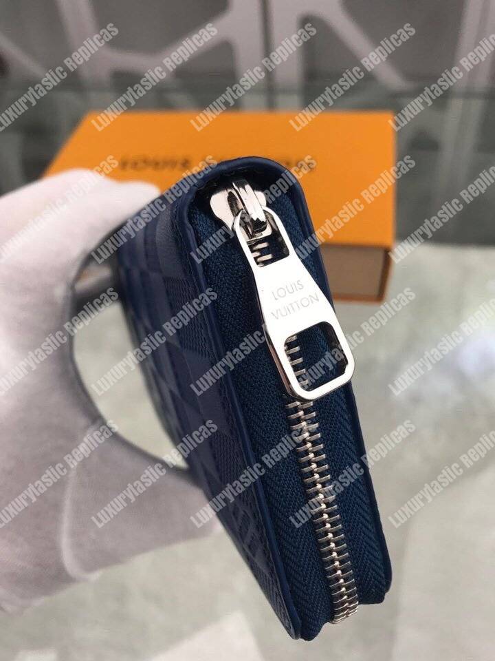 LV Zippy Wallet Damier Infini Leather Bleu Marine