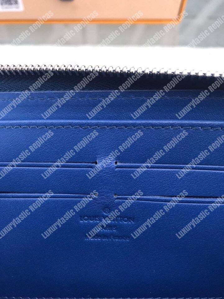 LV Zippy Wallet Damier Infini Leather Bleu Marine