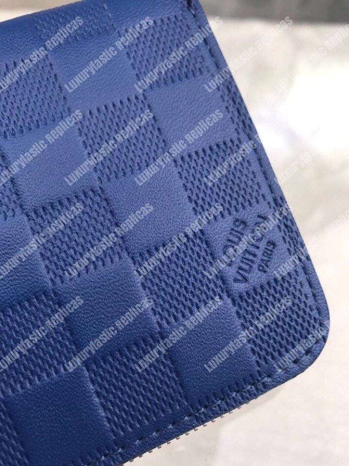 LV Zippy Wallet Damier Infini Leather Bleu Marine