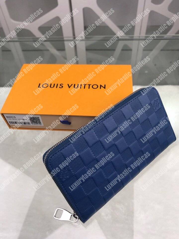 LV Zippy Wallet Damier Infini Leather Bleu Marine
