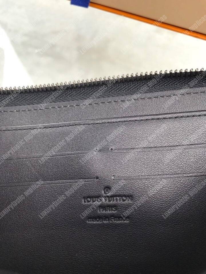 LV Zippy Wallet Damier Infini Leather Onyx