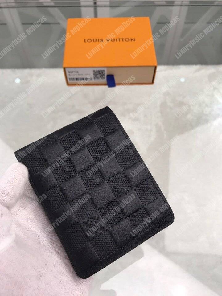 LV Multiple Wallet Damier Infini Leather Onyx