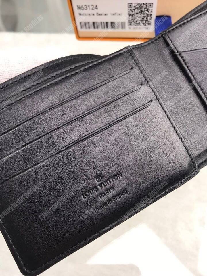 LV Multiple Wallet Damier Infini Leather Onyx