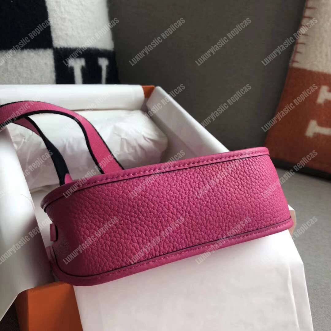 H**mes mini evelyne iii 17 clemence bag magnolia