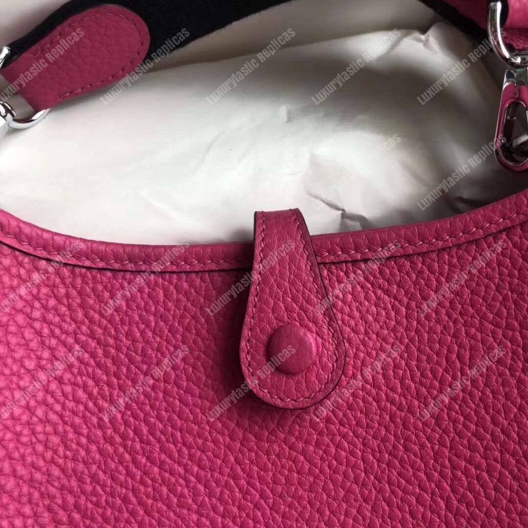 H**mes mini evelyne iii 17 clemence bag magnolia