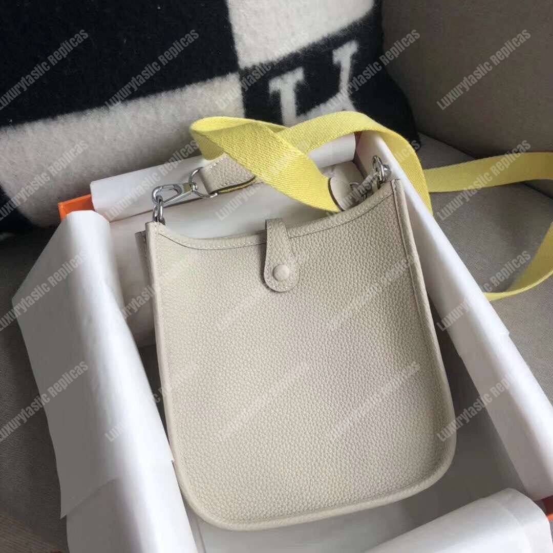 H**mes mini evelyne iii 17 clemence bag gris asphalt