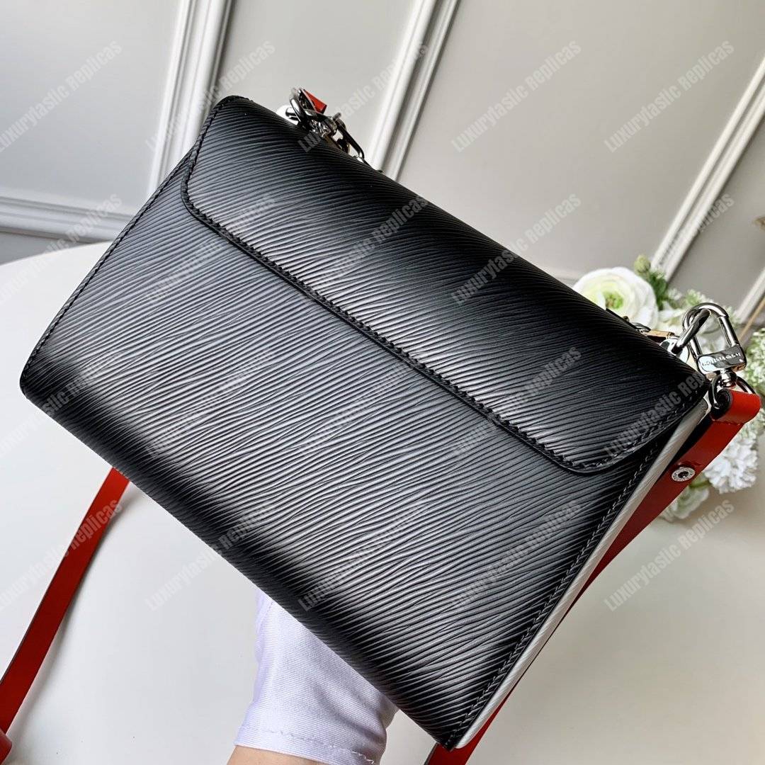 LV Twist MM Epi Love Lock Charms Black