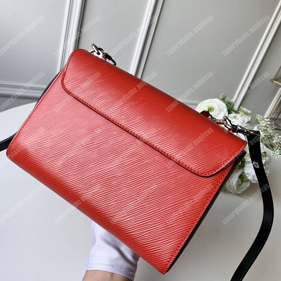 LV Twist MM Epi Love Lock Charms Cerise