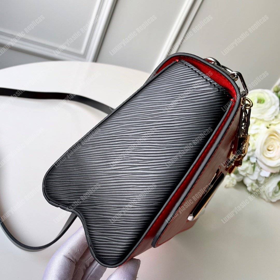 LV Twist MM Epi Love Lock Charms Cerise