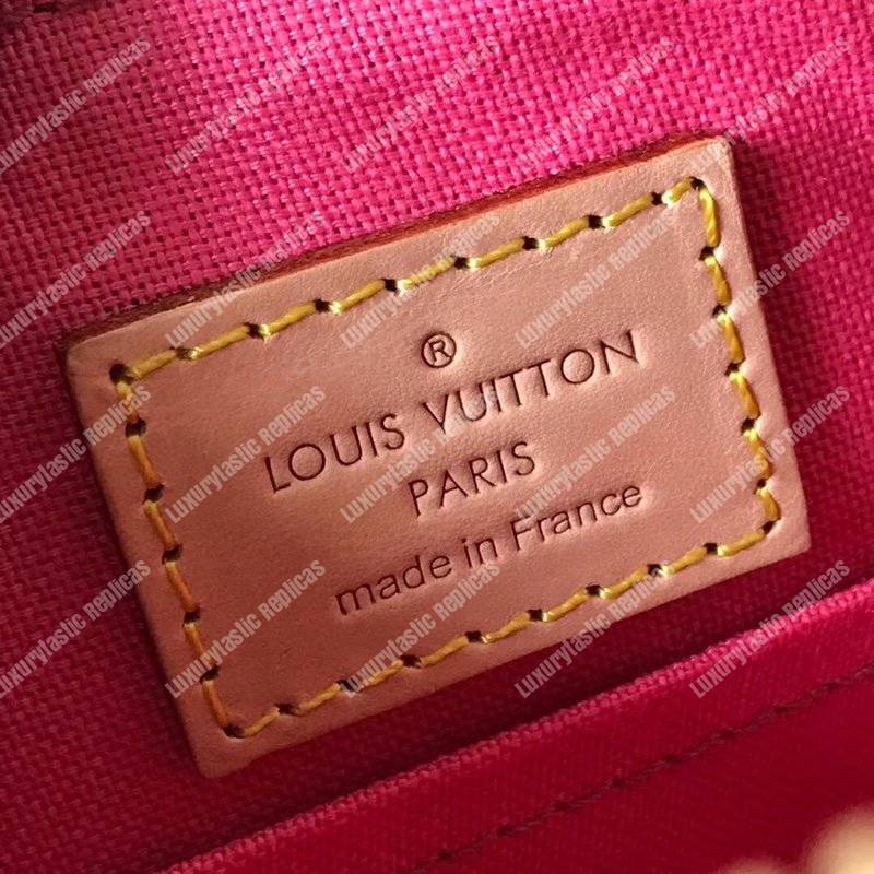 LV Alma BB Monogram Vernis Leather Vieux Rose