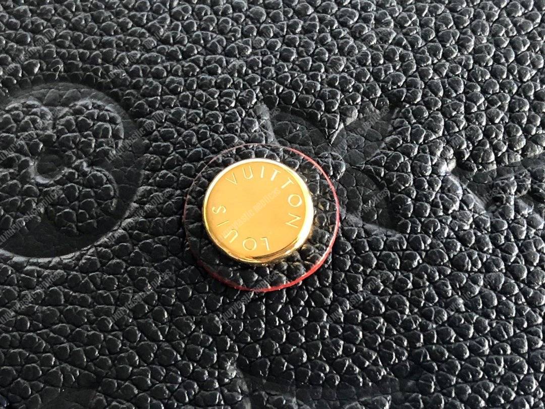 LV Montaigne BB Monogram Empreinte Leather Marine Rouge