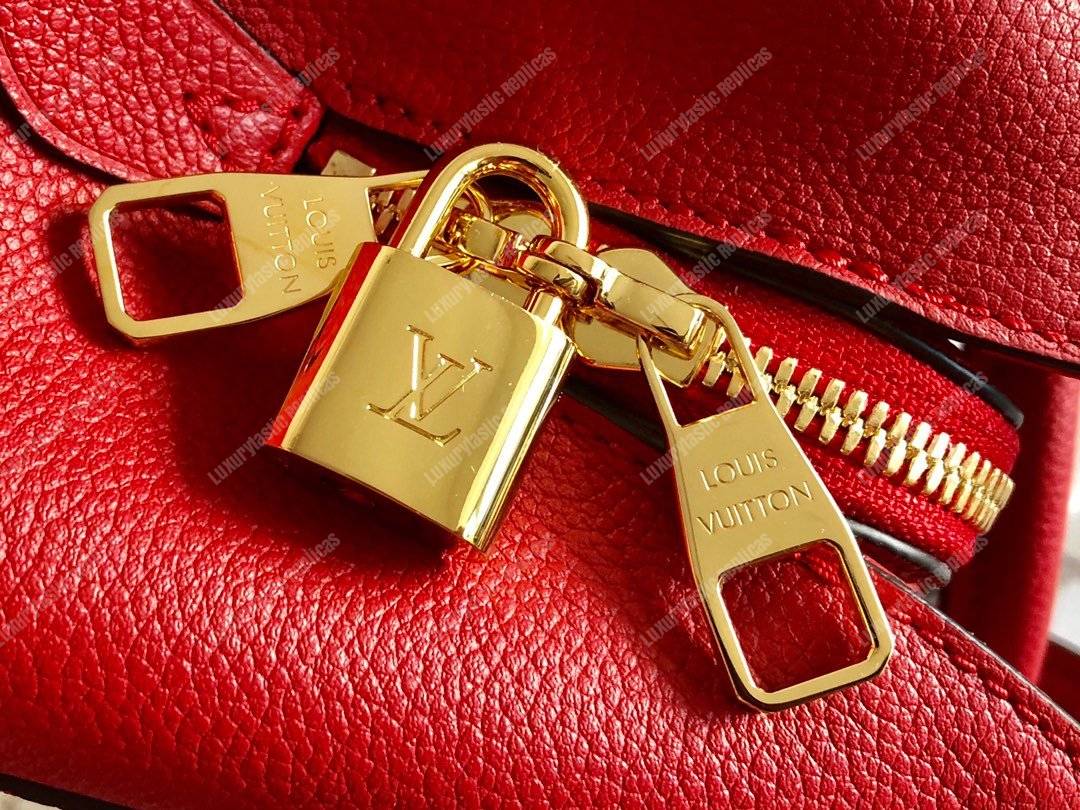 LV Montaigne BB Monogram Empreinte Leather Red