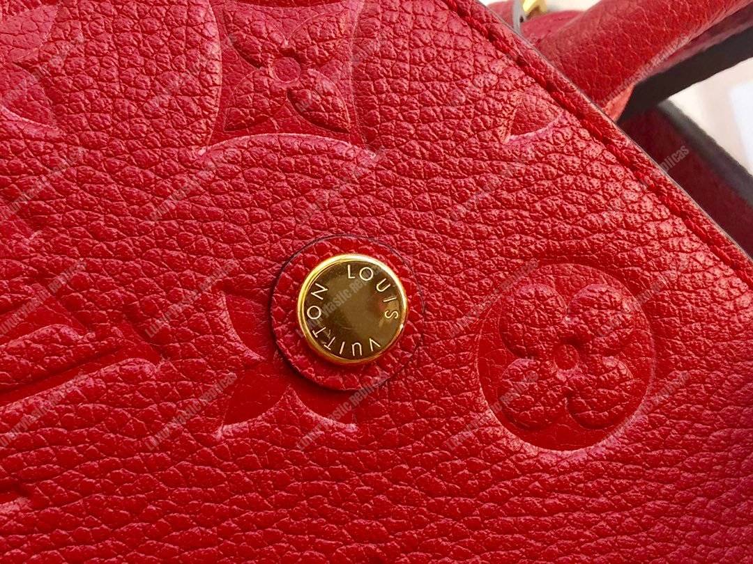 LV Montaigne BB Monogram Empreinte Leather Red