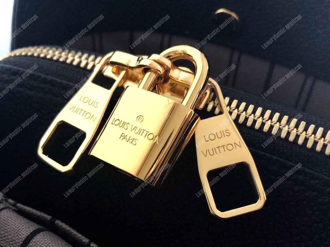 LV Montaigne BB Monogram Empreinte Leather Noir