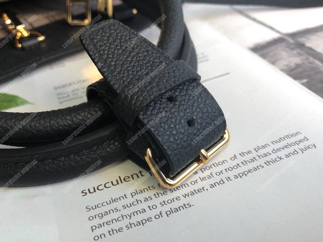 LV Montaigne BB Monogram Empreinte Leather Noir